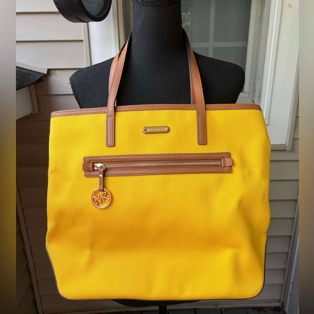 Michael Kors Yellow Tote Bag